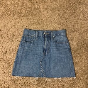 Madewell jean skirt